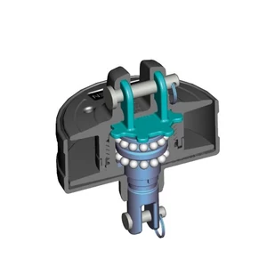 Kép 2/3 - Seldén, FURLEX 20S alsó betekerődob betekerőkötéllel 2,5mmx5m, fockroller, betekerődob, szerelvény, 539-455-03R