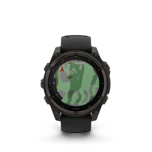 Kép 3/14 - Garmin fenix 8 47mm SOLAR Sapphire, karbonszürke DLC titanium, fekete/sötétszürke szilikon szíjjal (ED XD)