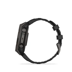 Kép 5/14 - Garmin fenix 8 47mm SOLAR Sapphire, karbonszürke DLC titanium, fekete/sötétszürke szilikon szíjjal (ED XD)