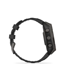 Kép 7/14 - Garmin fenix 8 47mm SOLAR Sapphire, karbonszürke DLC titanium, fekete/sötétszürke szilikon szíjjal (ED XD)