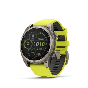 Kép 8/14 - Garmin fenix 8 47mm SOLAR Sapphire, titanium, neonsárga/grafit szilikon szíjjal (ED XD)