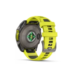 Kép 12/14 - Garmin fenix 8 47mm SOLAR Sapphire, titanium, neonsárga/grafit szilikon szíjjal (ED XD)