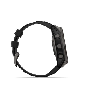 Kép 7/14 - Garmin fenix 8 51mm SOLAR Sapphire, karbonszürke DLC titanium, fekete/sötétszürke szilikon szíjjal (ED XD)