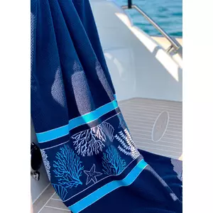 Kép 2/4 - Marine Business strandtörölköző - blue -, ibiza kollekció, 54002, hajó dizájn, boat style