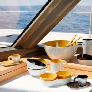 Kép 2/2 - Marine Business, Espresso készlet, mustársárga, 6 személyes szett, summer kollekció, 11056, hajó dizájn, boat style