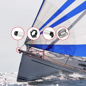 Kép 9/10 - Seldén, bowsprit - orrsudár, alumínium többféle méretben, vitorlás hajó szerelvény