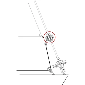 Kép 2/2 - Seldén, Állítható tack forgócsiga (ATS - adjustable tack swivel), többféle méretben, többféle méretben