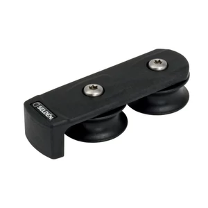 Kép 1/9 - Seldén kötélrendező, deck organizer, kötélterelő, terelőcsiga. 50 mm-es, 2 csigával. Vitorlás hajó szerelvény.