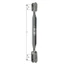 Villa-csuklóvilla végű spanner, 1/4" Villa-csuklóvilla végű spanner, 1/4"