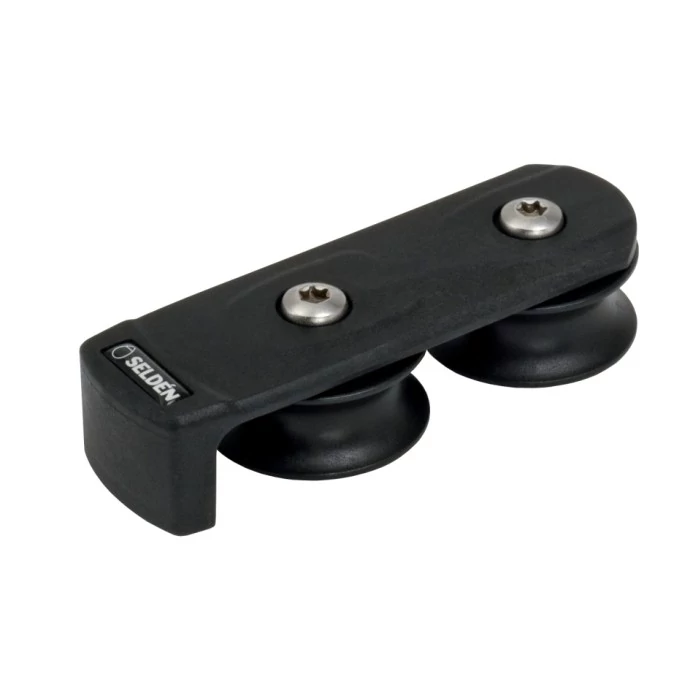 Seldén kötélrendező, deck organizer, kötélterelő, terelőcsiga. 50 mm-es, 2 csigával. Vitorlás hajó szerelvény.