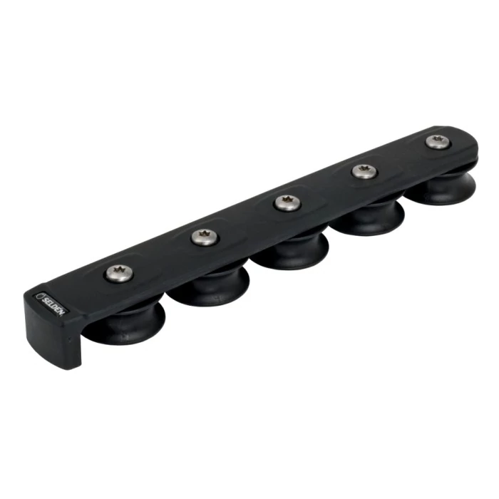 Seldén kötélrendező, deck organizer, kötélterelő, terelőcsiga 50 mm-es, 5 csigával. Vitorlás hajó szerelvény